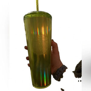 Starbucks Lime Kaleidoscope Cold Cup 24 oz New